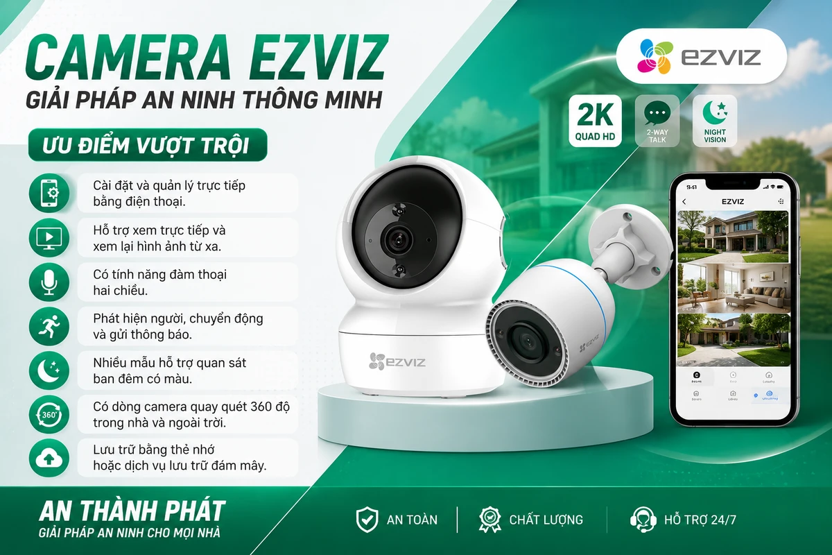 camera ezviz có những ưu điểm gì