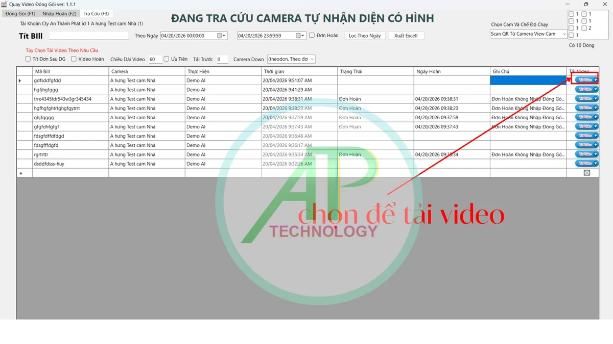 Giải Pháp Camera Quét Mã QR Đơn Hàng
