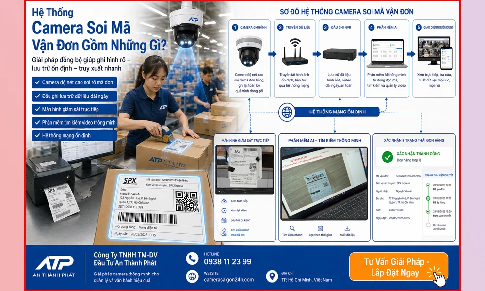 hệ thông camera soi mã vận đơn gồm những gì 