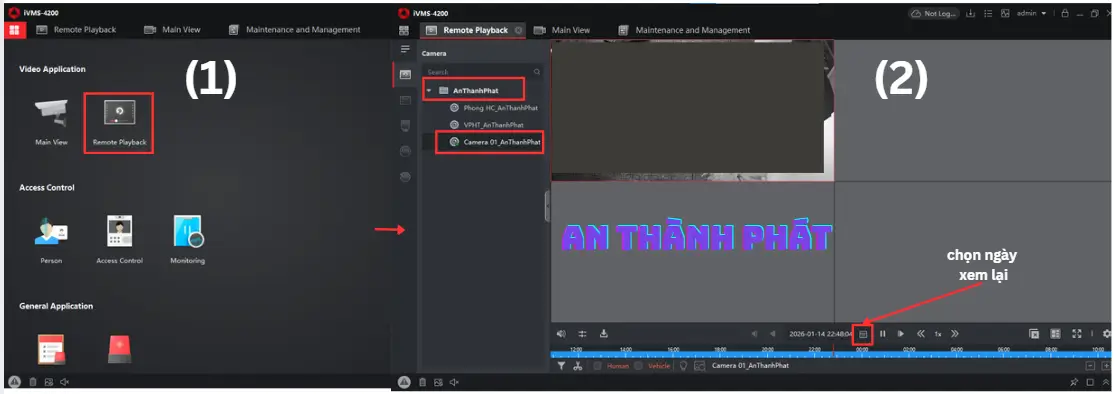 hướng dẫn xem lại camera hikvision trên máy tính bước 1