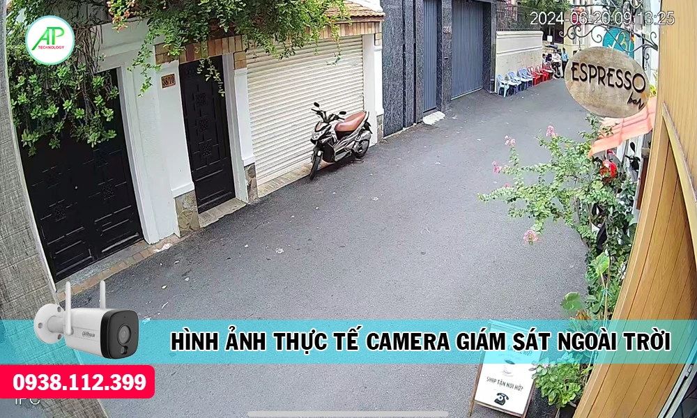 hình ảnh thực tế camera giám sát ngoài trời