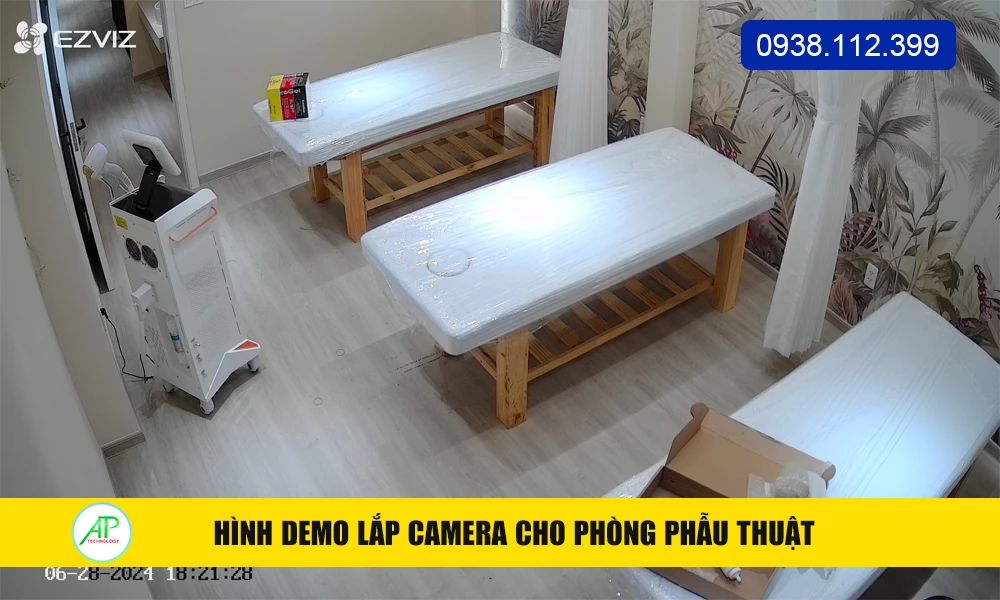 hình demo lắp camera cho phòng phẫu thuật