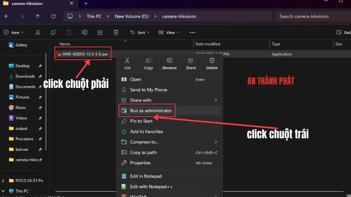 hướng dẫn cài đặt phần mểm xem camera hikvision trên máy tính bước 1