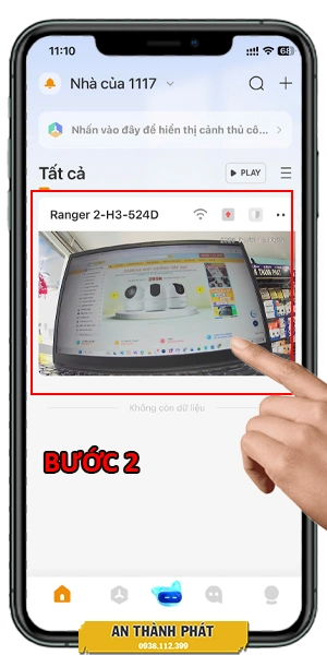 Chọn camera IMOU cần chỉnh ngày giờ