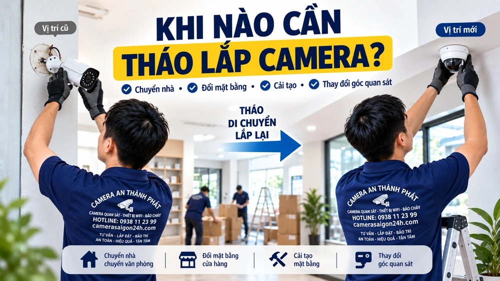 khi nào cần tháo lắp đặt camera quan sát