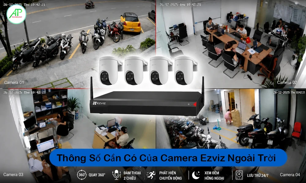 Chi Phí Lắp Camera Ezviz Ngoài Trời Trọn Gói