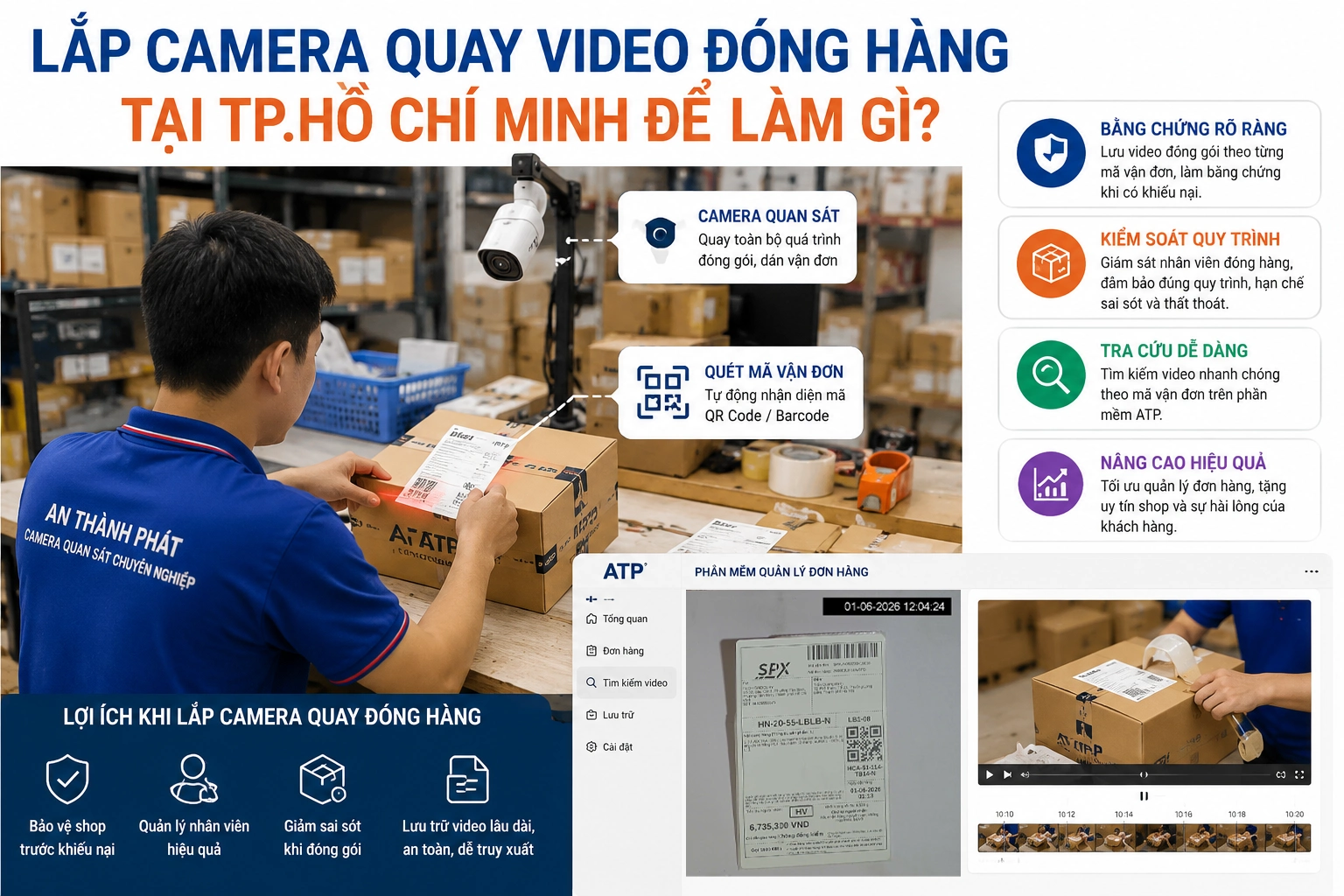 Lắp Camera Quay Video Đóng Hàng Tại TP.Hồ Chí Minh