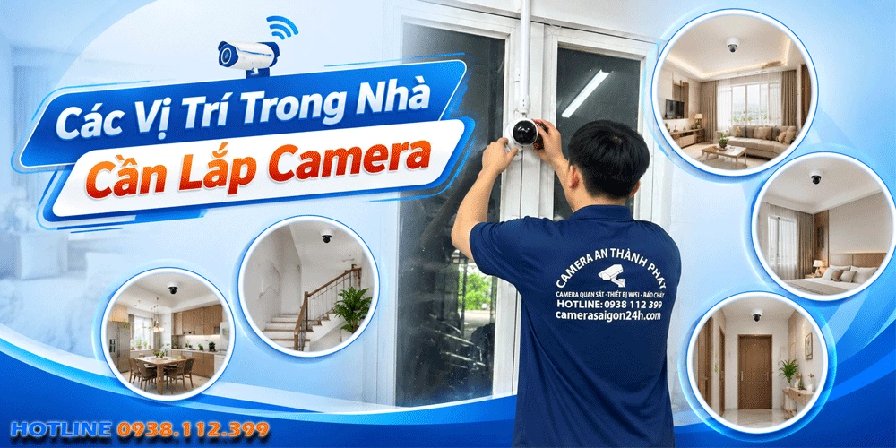 Các vị trí lắp camera trong nhà 