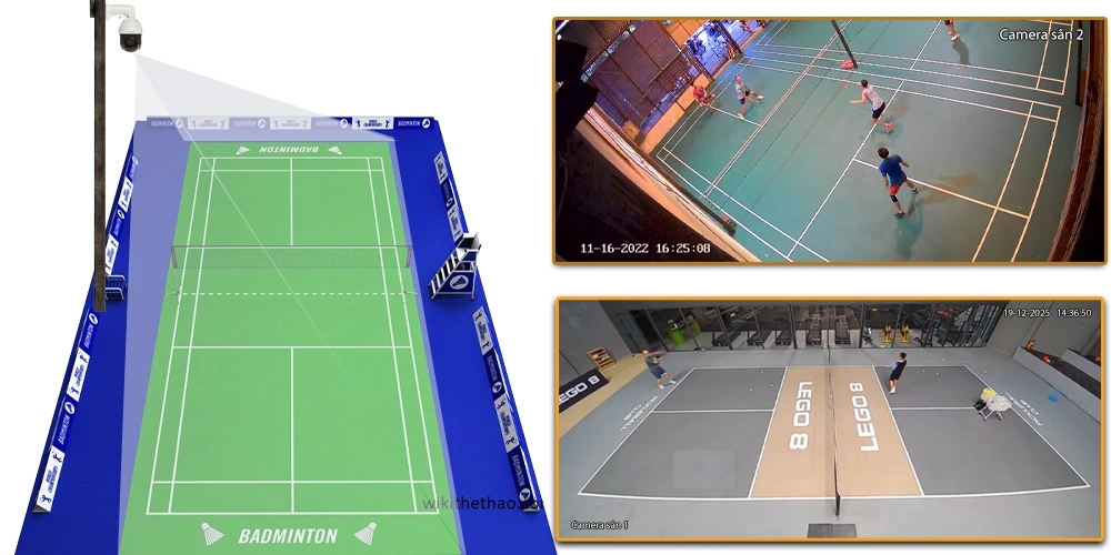 Lắp Đặt Camera Livestream Môn Cầu Lông
