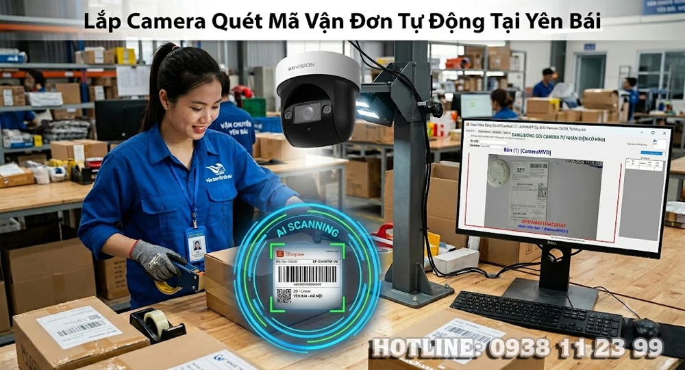 giải pháp lắp đặt camera quan sát mã vận đơn tại yên bái 