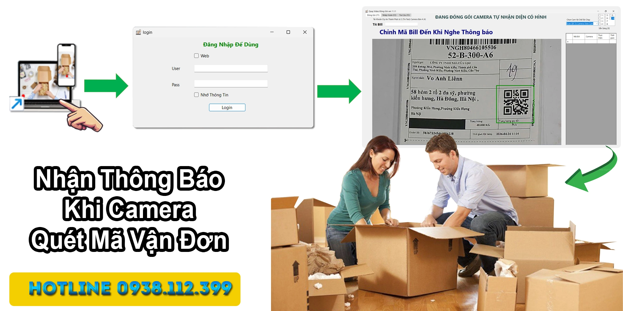 Lắp Đặt Camera Soi Mã Vận Đơn Tại Long An