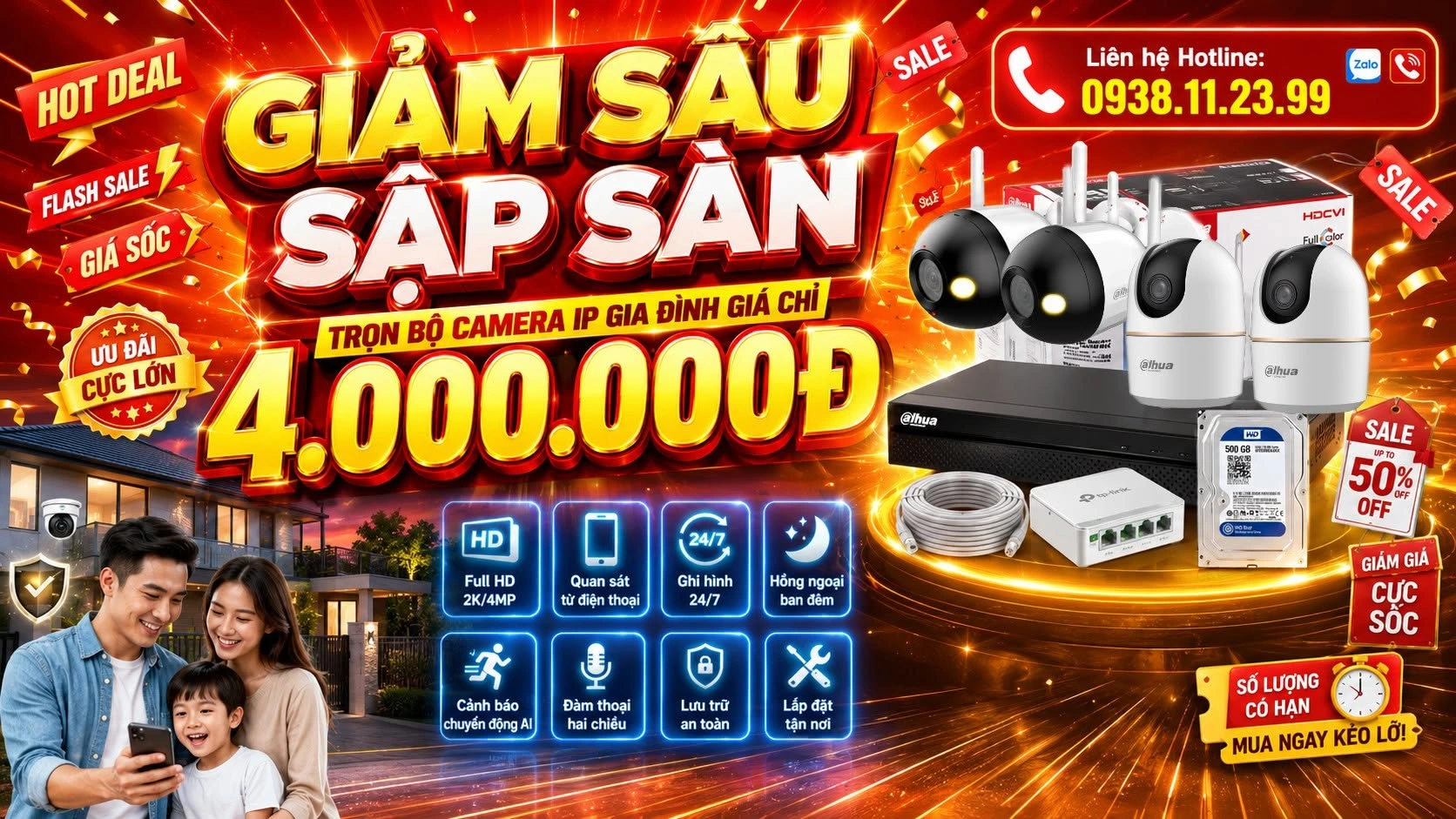 Lắp Đặt Trọn Bộ Camera Chính Hãng