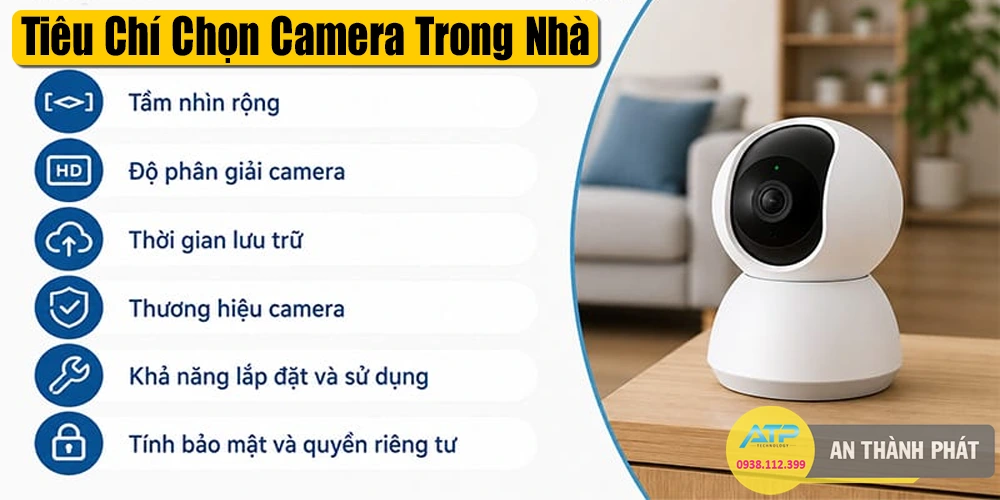 Tiêu chí chọn camera trong nhà phù hợp
