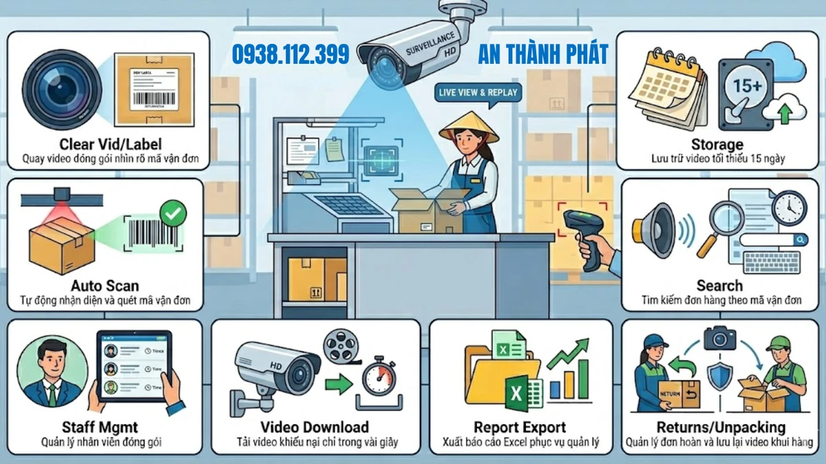 lợi tích những tính năng nổi bật của camera soi mã vận đơn