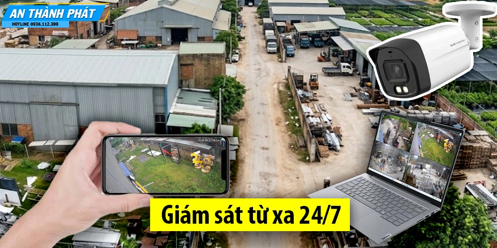 Giám sát từ xa 24/7 thông qua điện thoại và máy tính