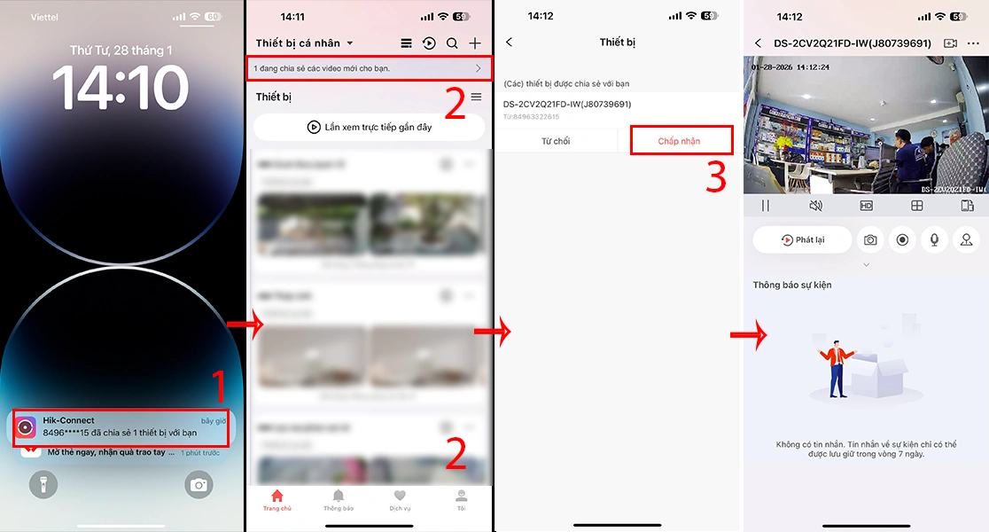 máy được chia sẽ xác nhân chia sẽ
