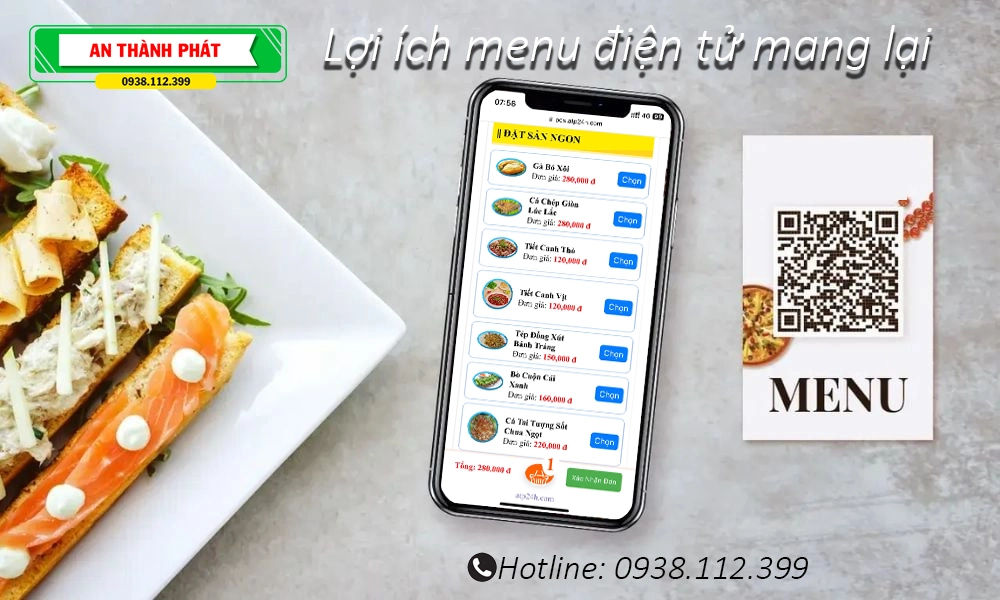 Menu Điện Tử – Xu Hướng Mới Trong Ngành F&B