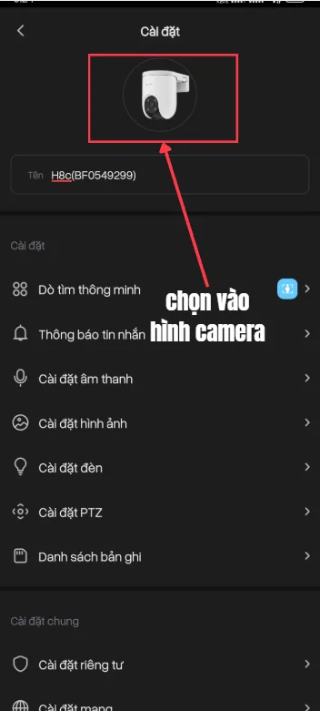 setup ngày giờ camera ezviz bước 3