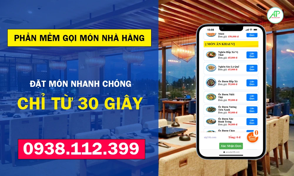 phần mềm gọi món nhà hàng hoạt động thế nào