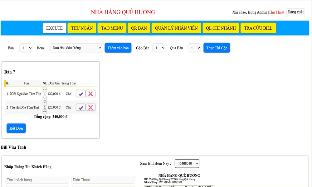 phần mềm gọi món nhà hàng hoạt động thế nào
