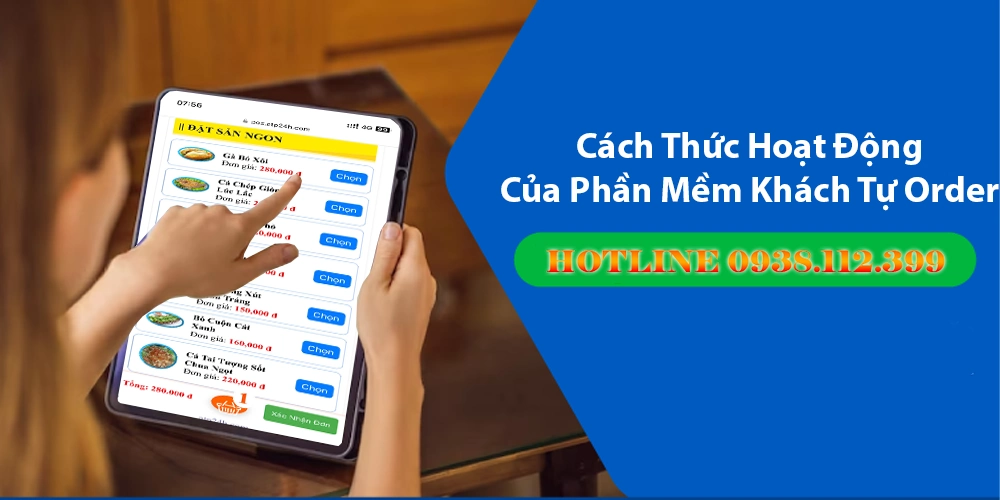Phần Mềm Khách Tự Order Trên Điện Thoại