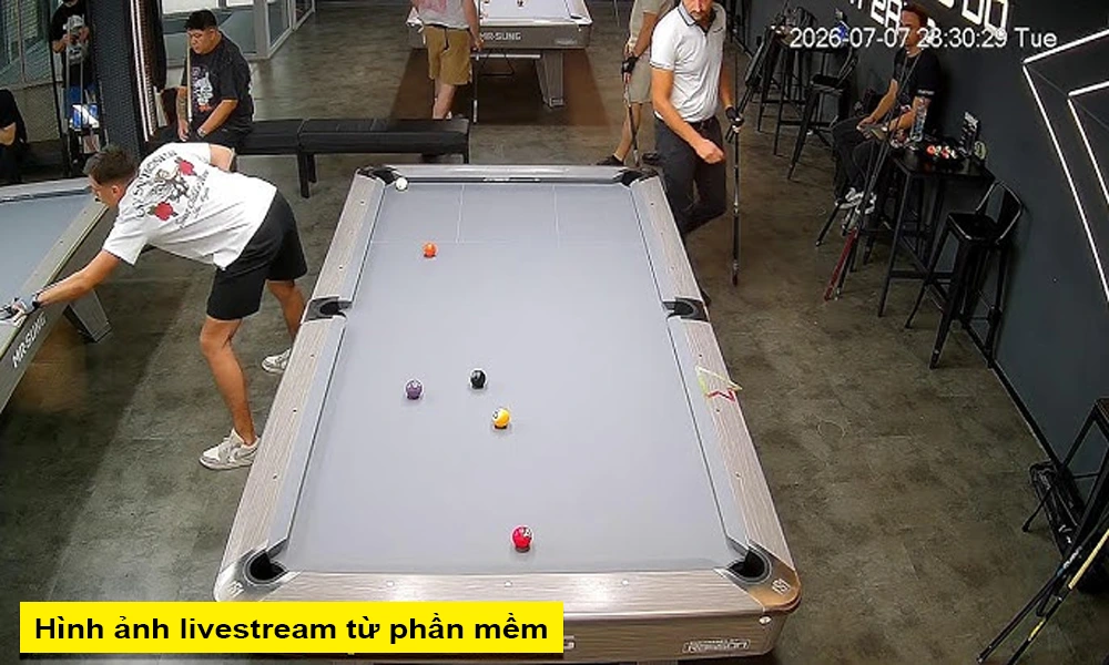 demo hình ảnh từ phần mềm livestream 
