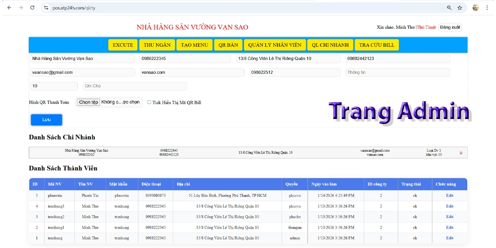 Phần Mềm Order Nhà Hàng Sinh Thái