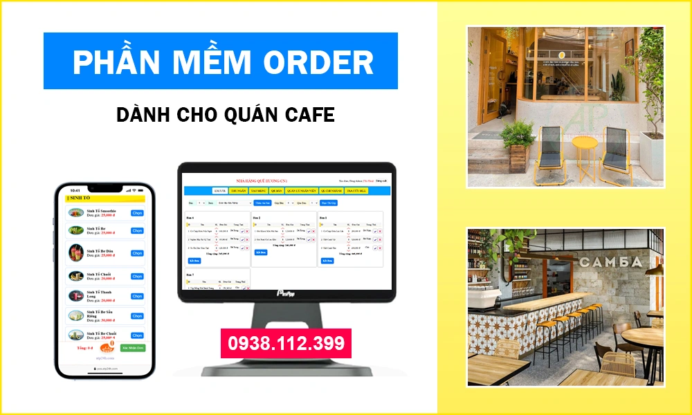 phần mềm order quán cafe