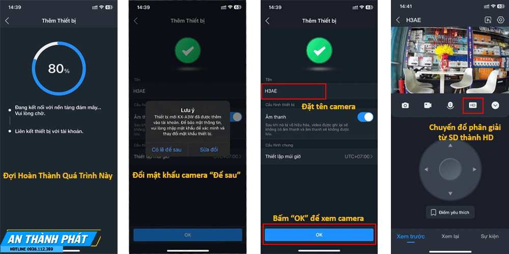Cấu hình wifi thành công cho camera wifi dahua 