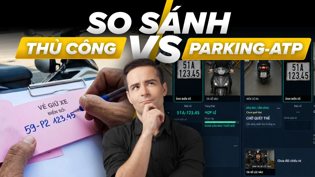 so sánh quản lý xe khi dùng và không dùng hệ thống ParkingATP