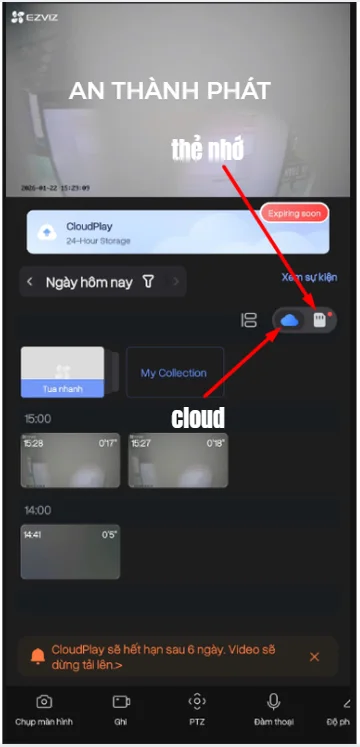 chọn mục lưu trữ
