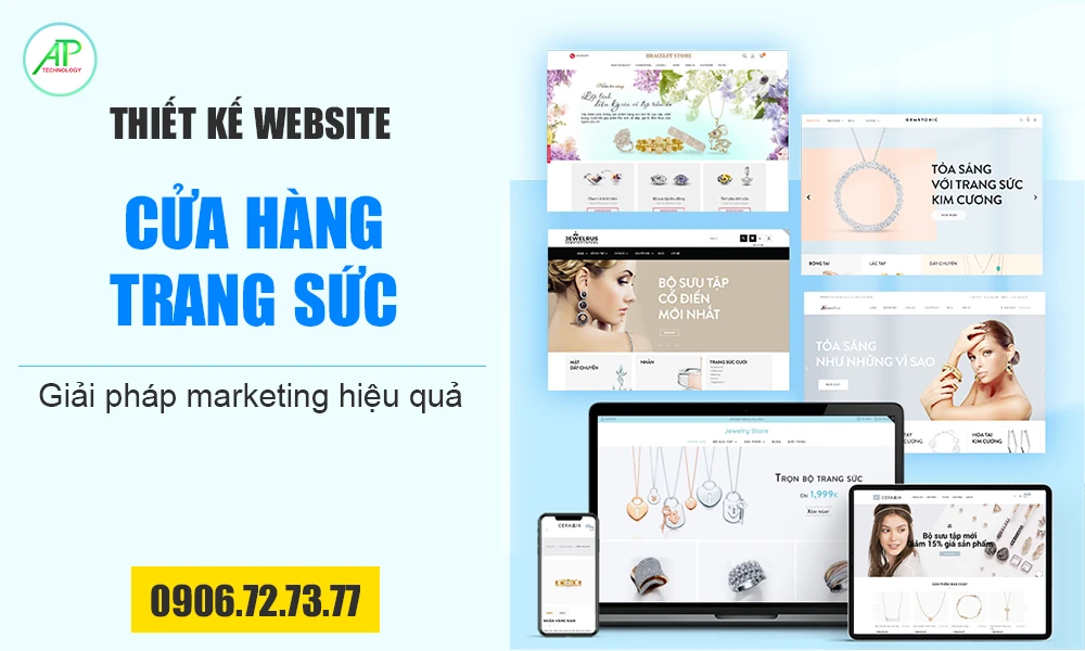 thiết kế website bán hàng trang sức