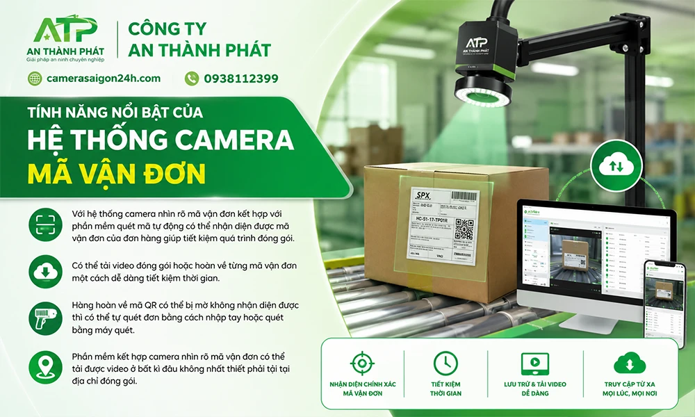 tính năng nổi bật của hệ thống camera mã vận đơn