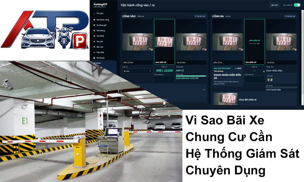 vì sao bãi xe chung cư cần hệ thống giam sát chuyên dụng