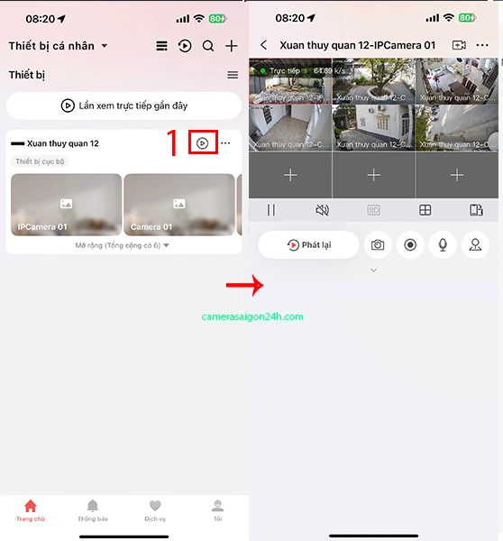 xem trực tiếp camera hikvision