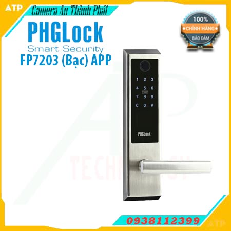 FP7203 (Bạc) APP, Khóa cửa FP7203 (Bạc) APP, khóa cửa thông minh FP7203 (Bạc) APP, khóa cửa PHGLock-FP7203 (Bạc) APP, khóa cửa PHGLock-FP7203 (Bạc) APP