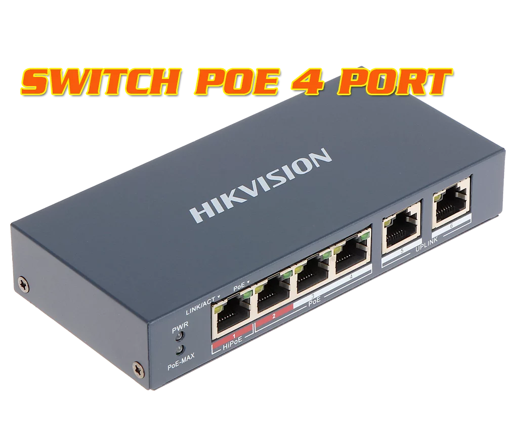 Switch Cấp Nguồn POE 4 Cổng