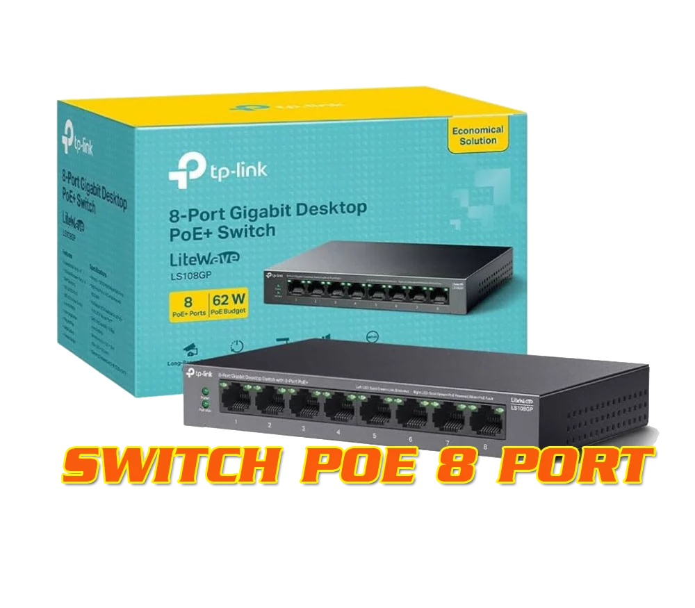 Switch Cấp Nguồn POE 8 Cổng