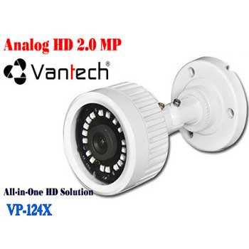 amera 3 in 1 hồng ngoại 2.0 Megapixel VANTECH VP-124X. Mã sản phẩm: VP-124X. - Camera 3 in 1 hỗ trợ AHD/TVI/CVI. - Cảm biến hình ảnh: 1/2.7 inch