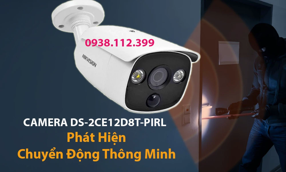 Camera Hikvision DS-2CE12D8T-PIRL Hồng Ngoại Chống Trộm