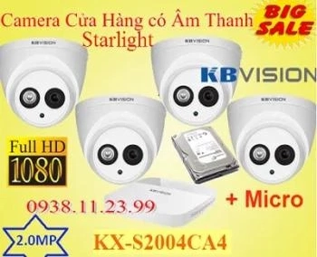 Lắp camera Starlight có Âm Thanh , Lắp camera Starlight  ,KX-S2004CA4 , KX-S2004 , S2004CA4