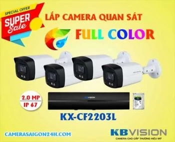 lắp camera full color Kbvision, camera full color Kbvision, camera Full color KX-CF2203L, camera KX-CF2203L, KX-CF2203L