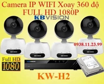 Lắp camera IP WIFI xoay 360 độ FULL HD , camera ip wifi , KW-H2 , h2 , camera KX-H2 camera xoay 360, lắp camera xoay 360