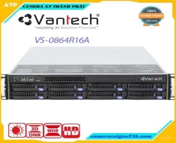 VANTECH-VS-0864R16A,VS-0864R16A,0864R16A,Server phân tích ghi hình thông minh 64 kênh VANTECH VS-0864R16A,Server phân tích ghi hình thông minh VANTECH