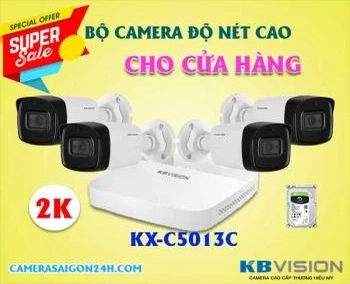 Đèn dùng năng lượng mặt trời Camera độ nét cao cho cửa hàng, camera độ nét cao, camera siêu nét 2k kbvision,c camera KBVISION KX-C5013C, camera KX-C5013C, KX-C5013C