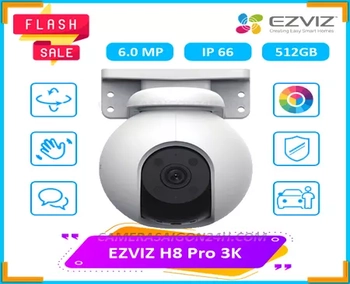 Camera wifi ngoài trời xoay 360 Ezviz-H8-pro-3k quan sát an ninh toàn cảnh rõ nét có nhiều tính năng thông minh