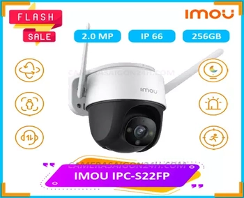 Camera wifi ngoài trời IMOU-IPC-S22FP xoay 360 độ giám sát ban đêm có màu cùng các chức năng hiện đại