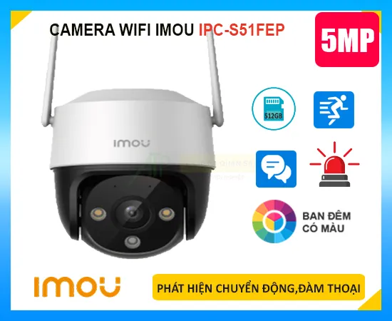 camera imou IPC-S51FEP,camera wifi IPC-S51FEP,IPC-S51FEP,Camera Imou Ngoài Trời IPC-S51FEP,camera imou IPC-S51FEP,camera quan sát IPC-S51FEP