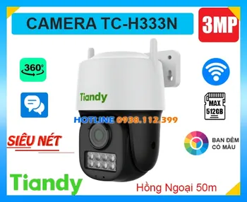 Camera TIANDY TC-H333N (3MP), camera quan sát TC-H333N, camera giám sát TC-H333N, camera chính hãng TC-H333N, lắp đặt camera TC-H333N, lắp camera TC-H333N giá rẻ, camera quay xoay TC-H333N, camera ngoài trời TC-H333N, TC-H333N, 